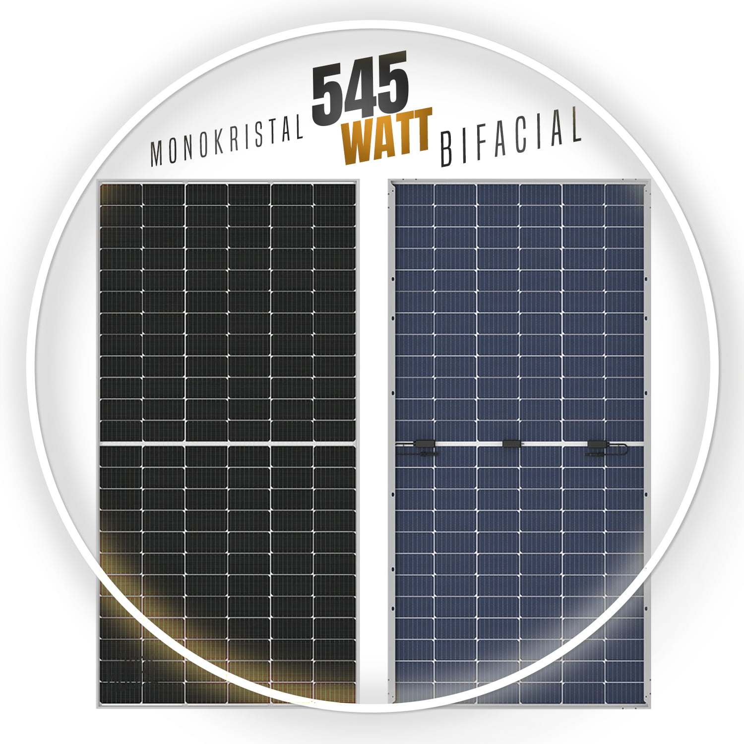 Sistem Solar Bifacial W Watt G Ne Paneli Monokristal H Cre