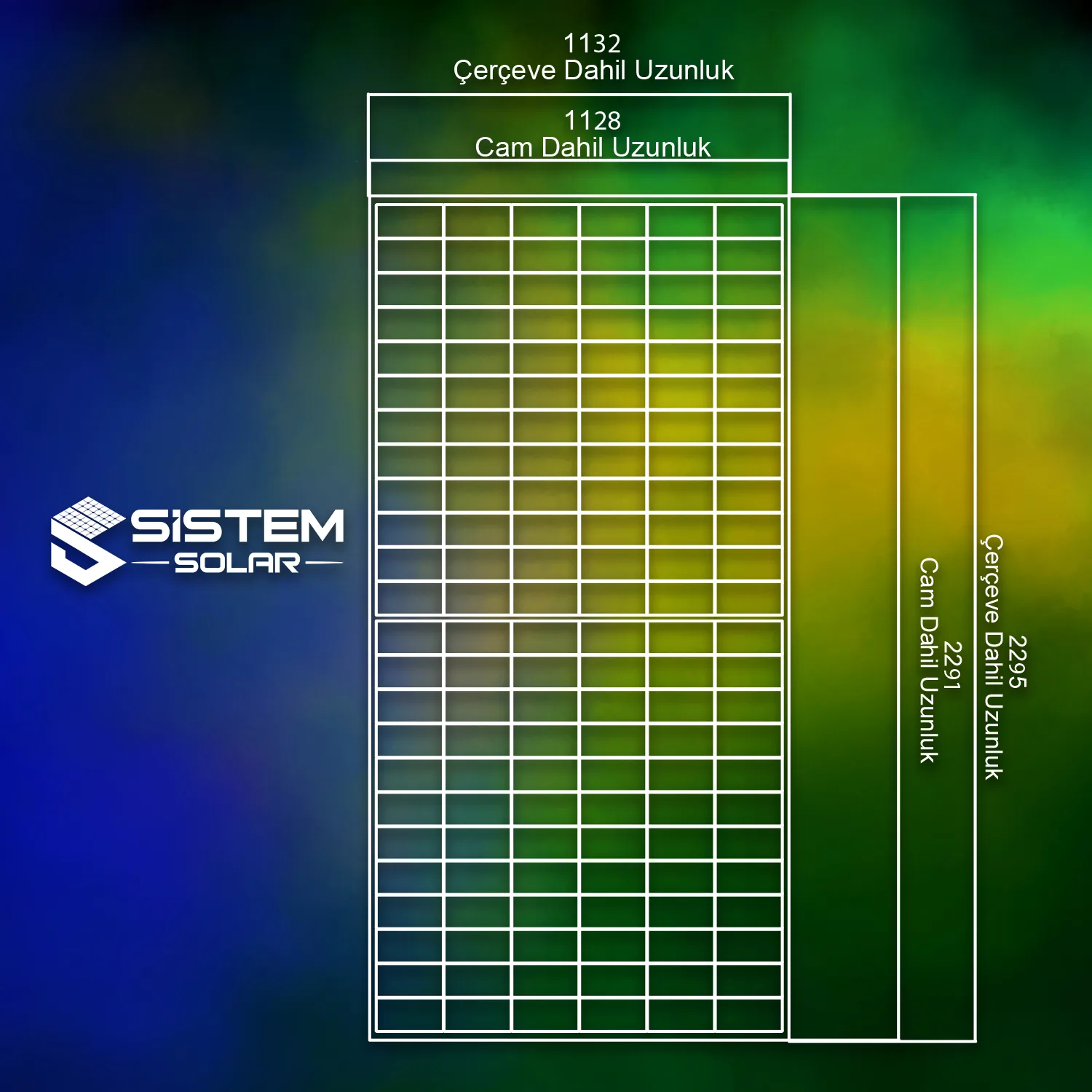 550 W Watt Güneş Paneli Monokristal Solar Panel - Görsel 5